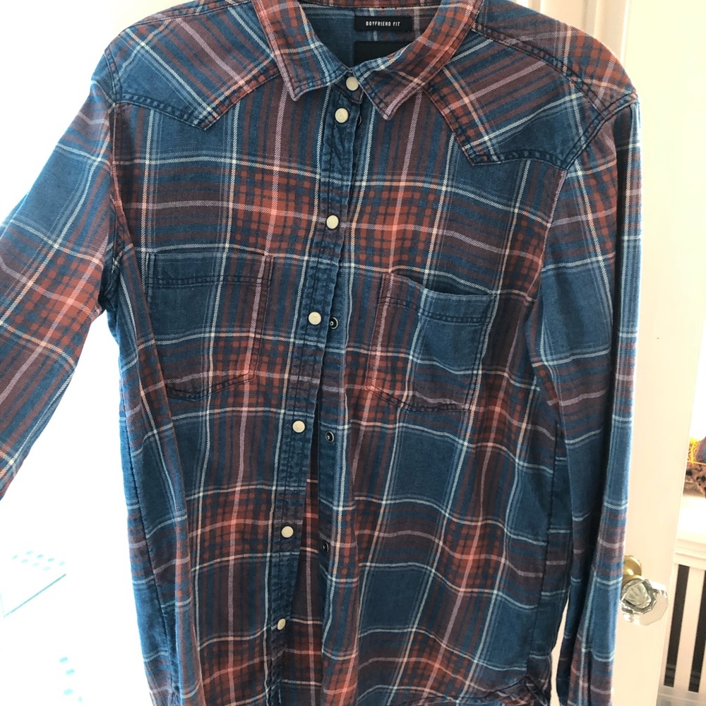 American Eagle Boyfriend Fit Comfy Flannel